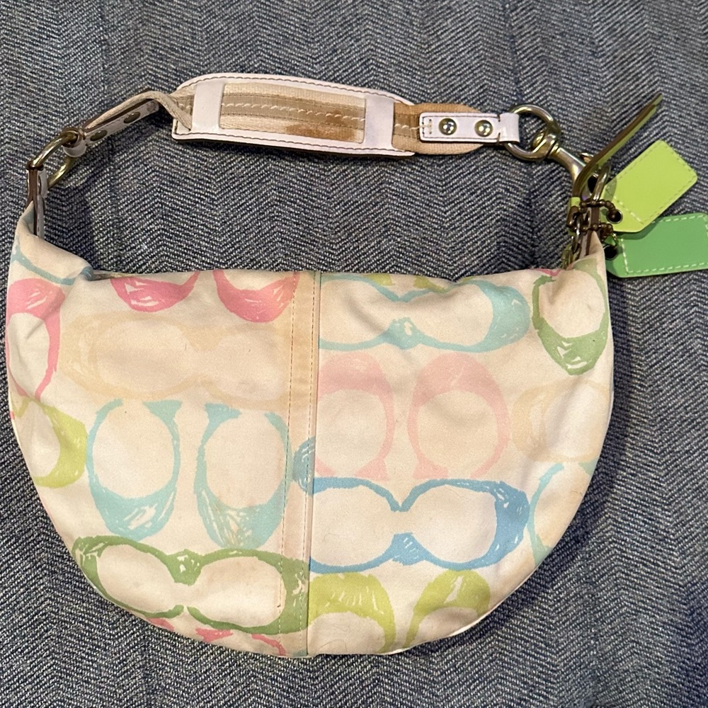 Authentic Coach Multi Colored Scribble Signature … - image 2